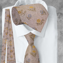 Corbata Flores en polvo de William * Morris Beige