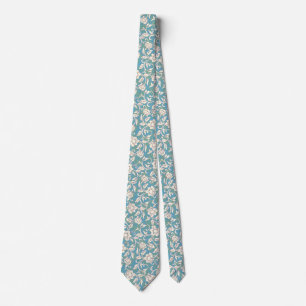Corbata Flores giratorias amarillas y azules