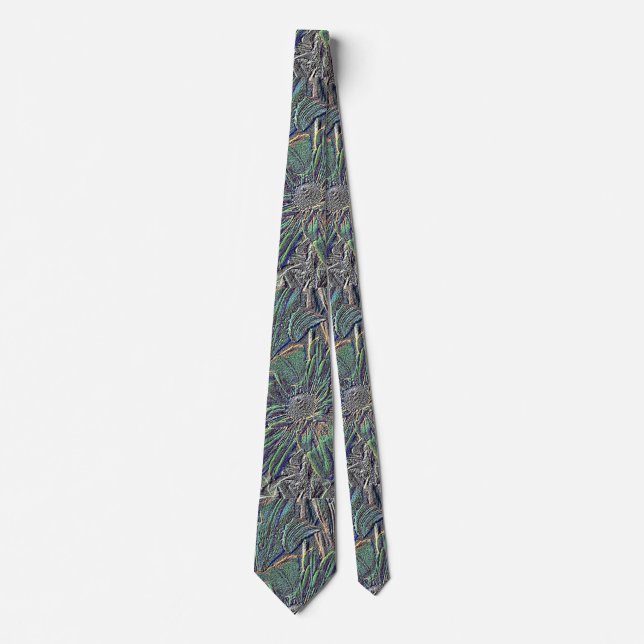 Corbata Flores Grabado en relieve (Anverso)