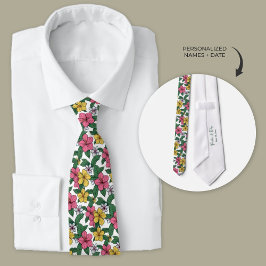 Corbata Flores hawaianas hibiscus personalizadas