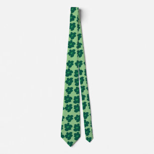 Corbata Flores hippie verdes