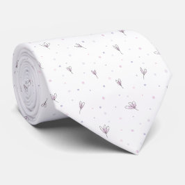 Corbata Flores Lilac