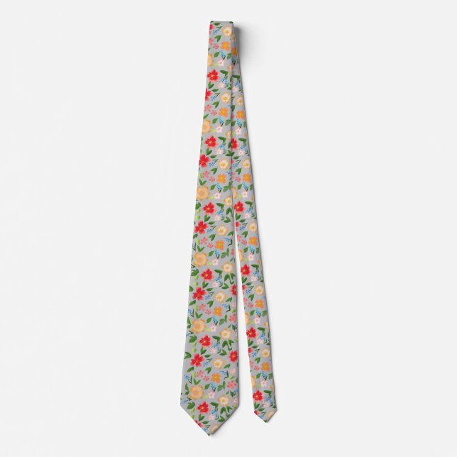 Corbata flores pequeñas (Anverso)