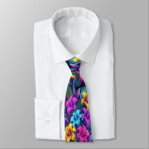 Corbata Flores que estallan de color en la vibrante Lilley