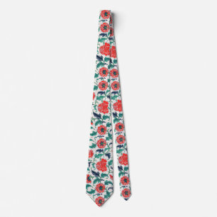 Corbata Flores rojas