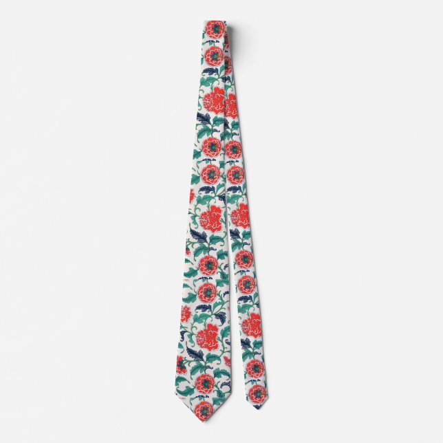 Corbata Flores rojas (Anverso)