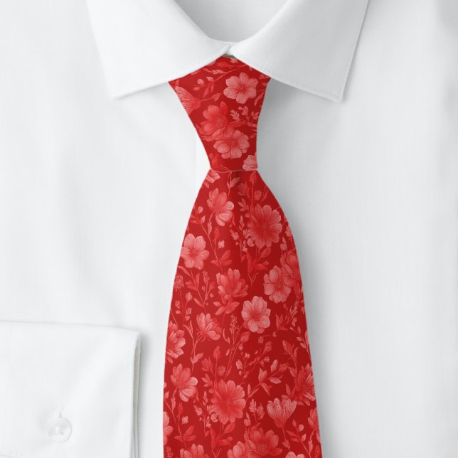 Corbata Flores Silvestres Carmesí (Subido por el creador)