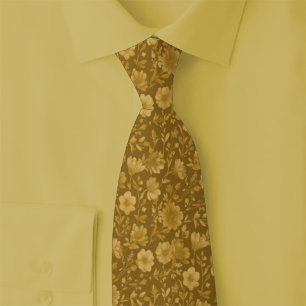 Corbata Flores silvestres de caramelo