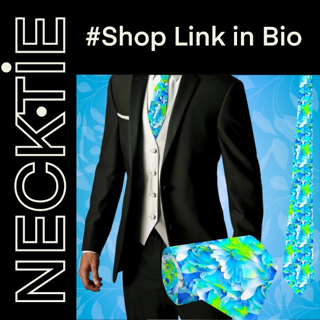 Corbata Flores Tropicales Floral  (Subido por el creador)