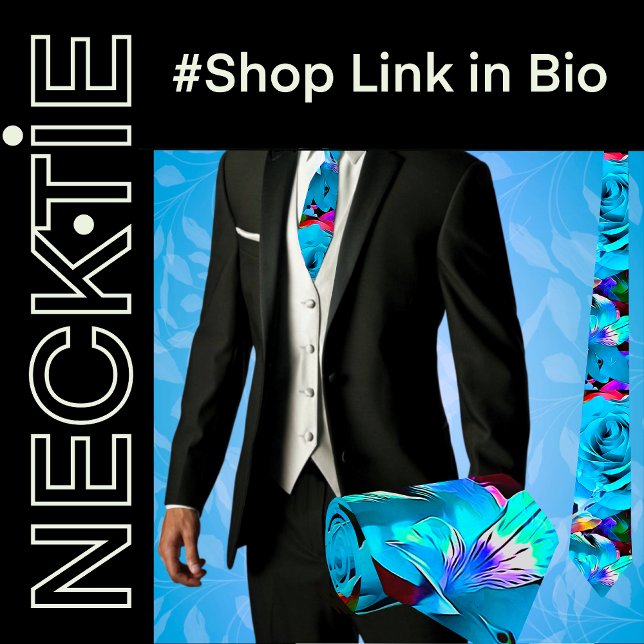 Corbata Flores Tropicales Florales (Subido por el creador)