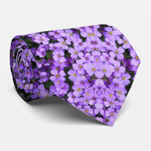 Corbata Flores violetas -