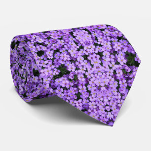 Corbata Flores violetas de azote violeta