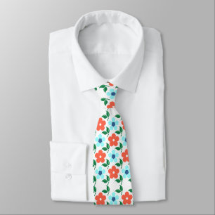 Corbata Flores y azotes de hojas