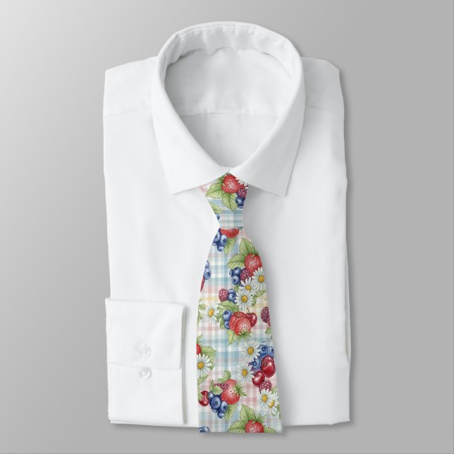 Corbata Flores y Frutas (Atado)