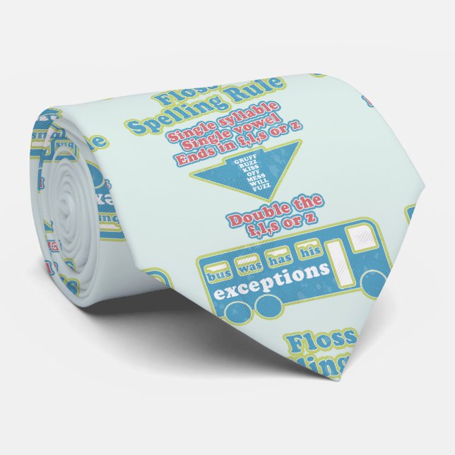 Corbata Floss Rule Phonics Learning English Language (Enrollado)