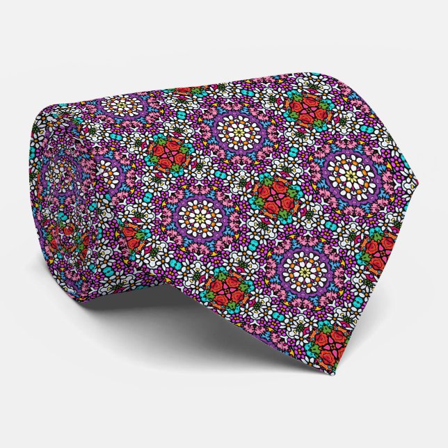 Corbata Flower Power IV Neck Tie (Enrollado)