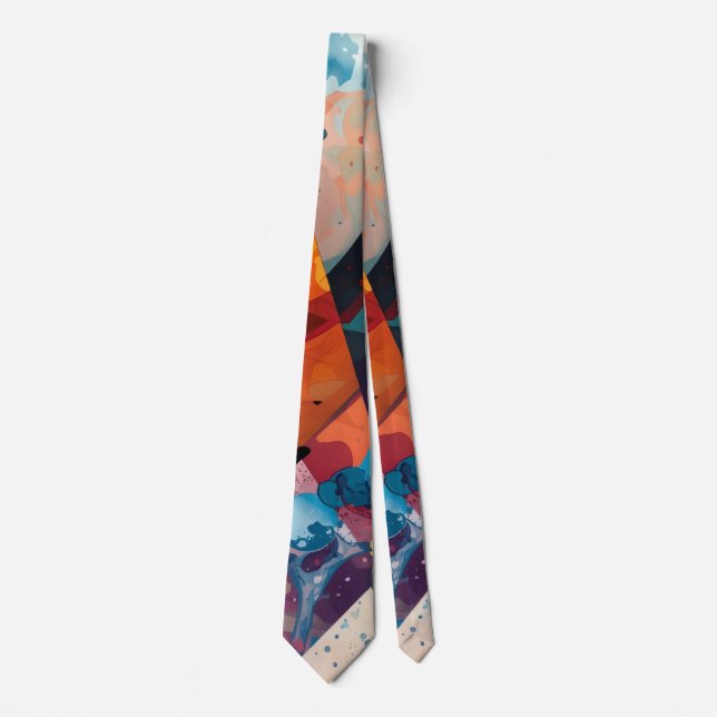 Corbata Fluidez Geométrica (Anverso)
