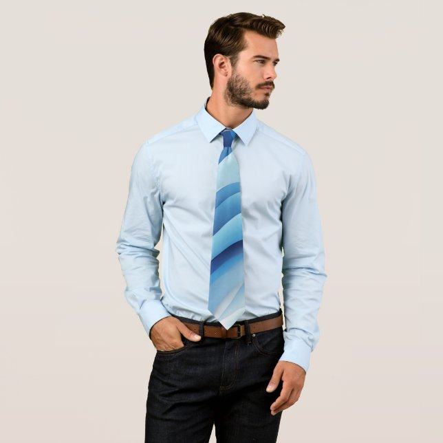 Corbata Flujo Azur: Un Sueño en Azul (In situ)