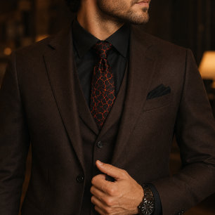 Corbata Flujo de Lava del Infierno