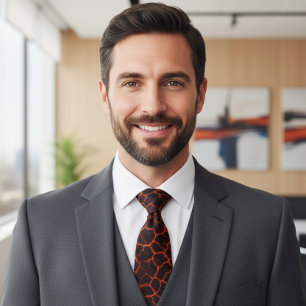 Corbata Flujo de Lava del Infierno