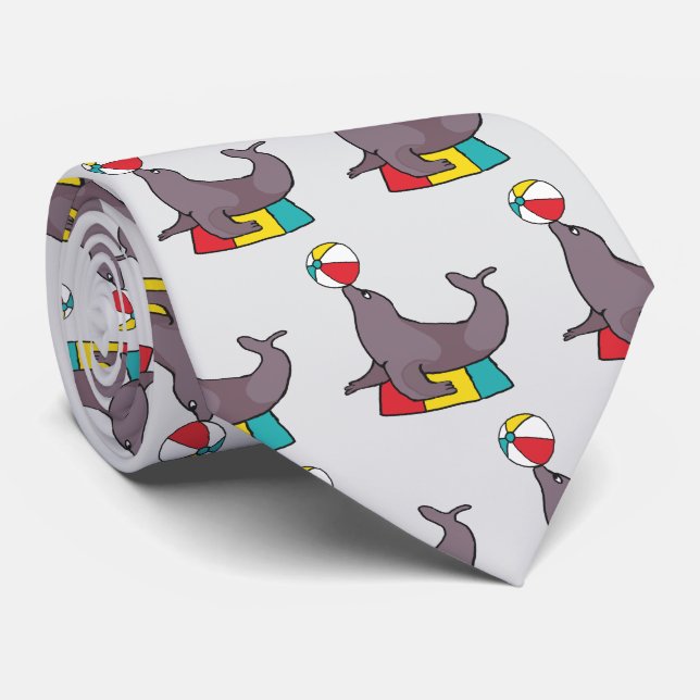 Corbata Foca de circo actuando (Enrollado)