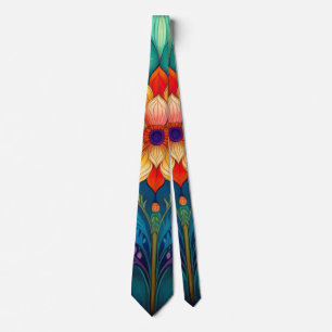 Corbata Folk Floral