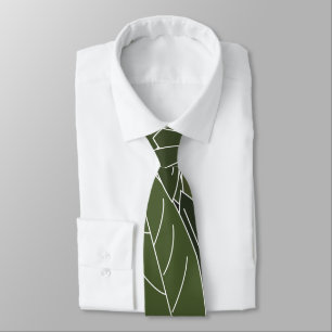 Corbata Follaje de Hojas Verdes