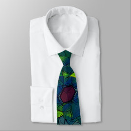 Corbata Folleto virtual con puntas rojas oscuras con hexág