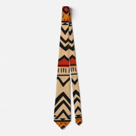 Corbata Fondo africano en colores cálidos