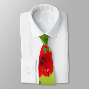 Corbata Fondo de Flores Tropicales 6