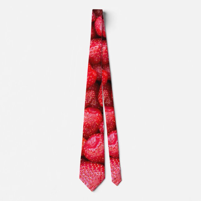 Corbata Fondo de fresas (Anverso)