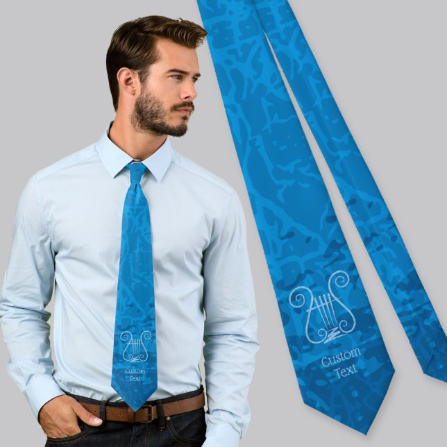 Corbata Fondo de lira azul (Subido por el creador)