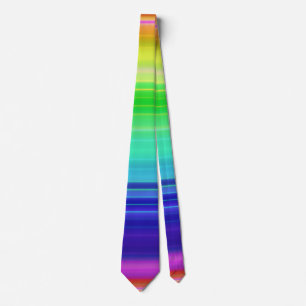 Corbata Fondo degradado de arcoíris rayado