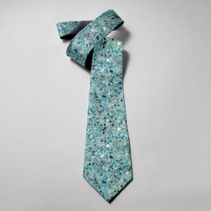 Corbata Fondo festivo brillante de purpurina turquesa