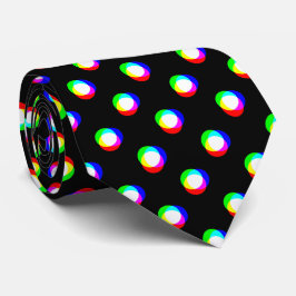 Corbata Fondo negro de encargo de los lunares locos