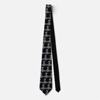 Corbata Fondo negro de martillo y plata de Thor
