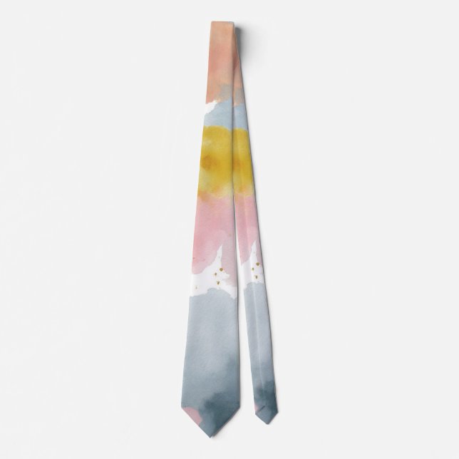 Corbata Fondo pastel abstracto (Anverso)