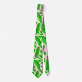 Corbata Fondo rosa de las aves verdes