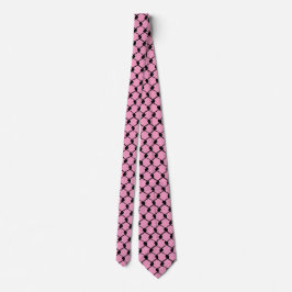 Corbata Fondo rosa del patrón de kufiya Hatta palestino