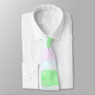 Corbata Fondo tricolor de acuarela pastel colorido