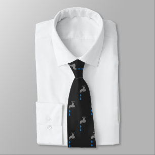 Corbata Fontaneros de plata y azules del golpecito del