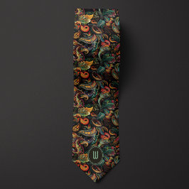 Corbata Forest Hues Paisley