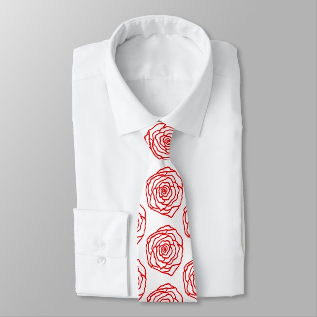 Corbata Formal Rosa Roja (Atado)