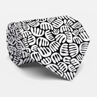 Corbata Formas abstractas 301122 - Blanco sobre negro