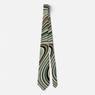 Corbata Formas abstractas de curvas retro