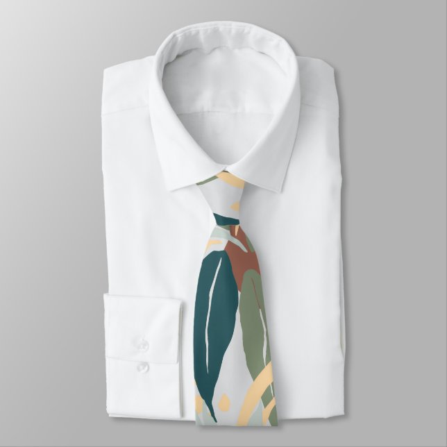 Corbata Formas de Hojas Contemporáneas (Atado)