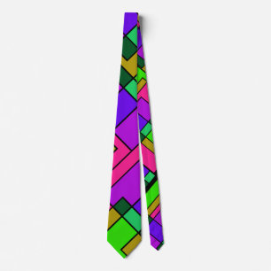 Corbata Formas neón