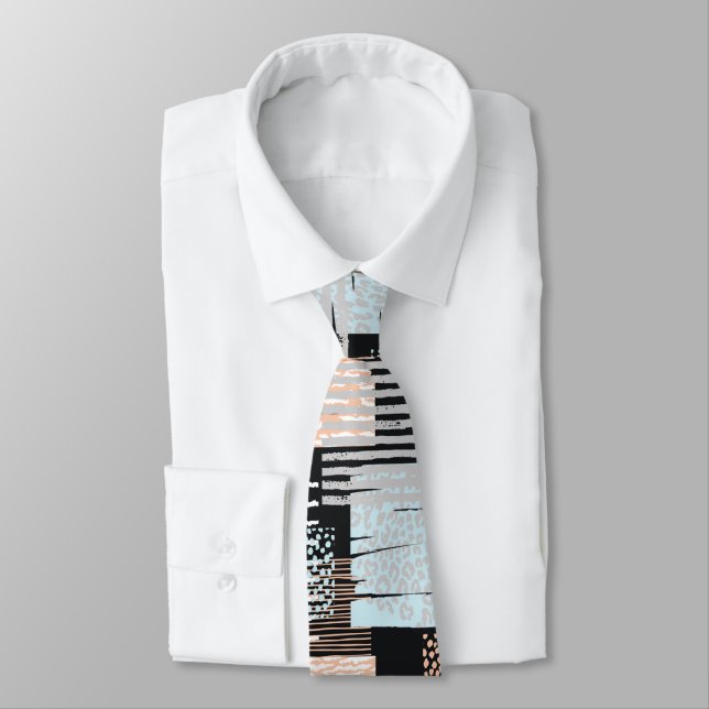 Corbata Formas y bandas geométricas (Atado)