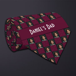 Corbata Foto de Borgundy Checkered