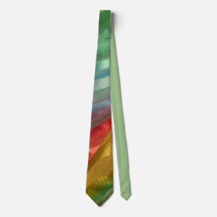 Corbata Foto de tela multicolor en diagonal arcoiris